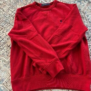 Polo Ralph Lauren cotton sweatshirt in red, size Medium